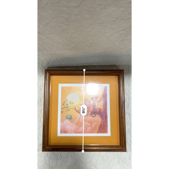 Vintage Winnie  The Pooh & Friends Wall Art In Wooden Frame Disney - Picture 10 of 10